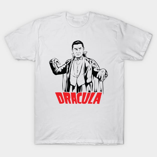 Retro Vintage Dracula (1931) T-Shirt by haloakuadit